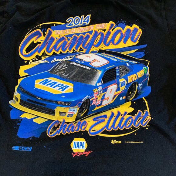 Chase Elliott #9 2014 Nationwide Series Champion T- Shirt Women’s XL - Picture 8 of 9